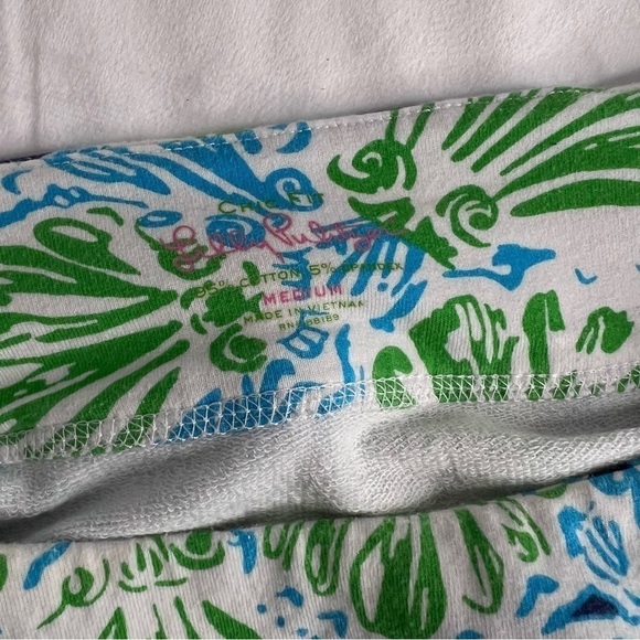 Lilly Pulitzer French Terry 3/4 Sleeve Boat Neck Shell Print Dress Size M - Picture 6 of 9